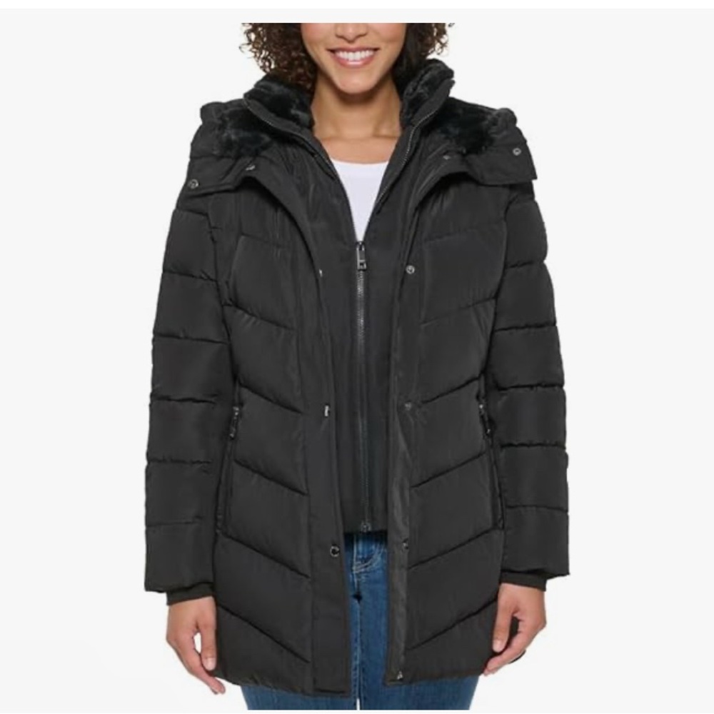 Women's Black Puffer Jacket